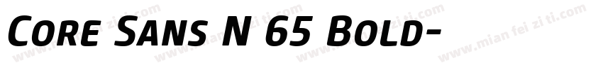 Core Sans N 65 Bold字体转换